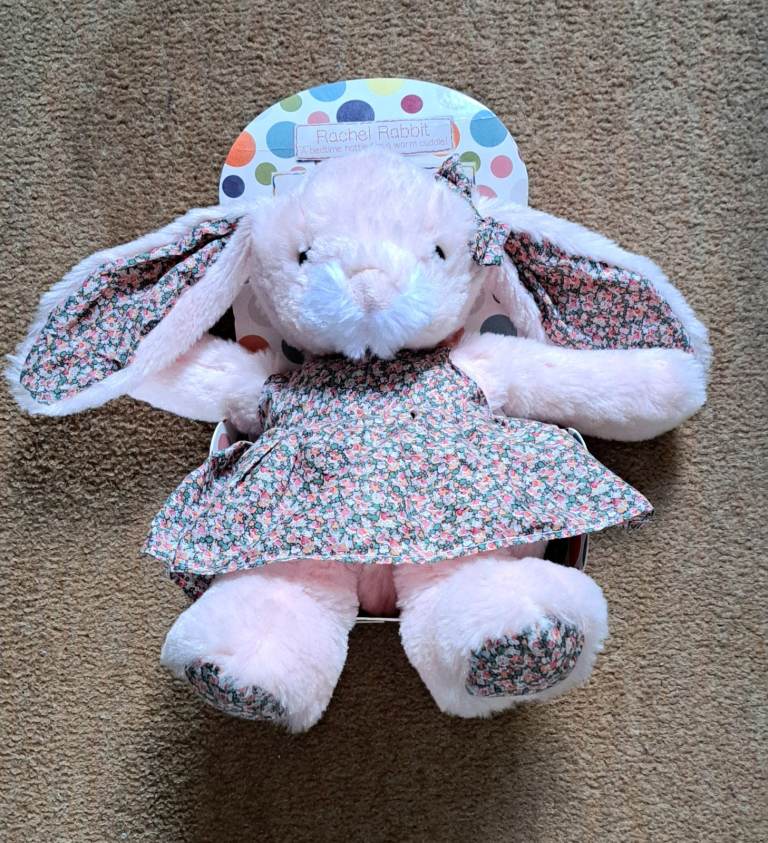 Rachel rabbit cosy up teddy bear comforter