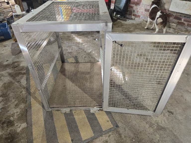 heavy duty aluminium dog crate