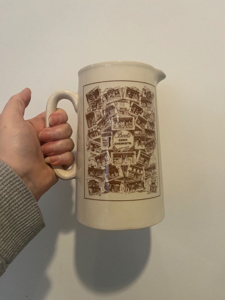 Boots Cash Chemists Ceramic Jug – New