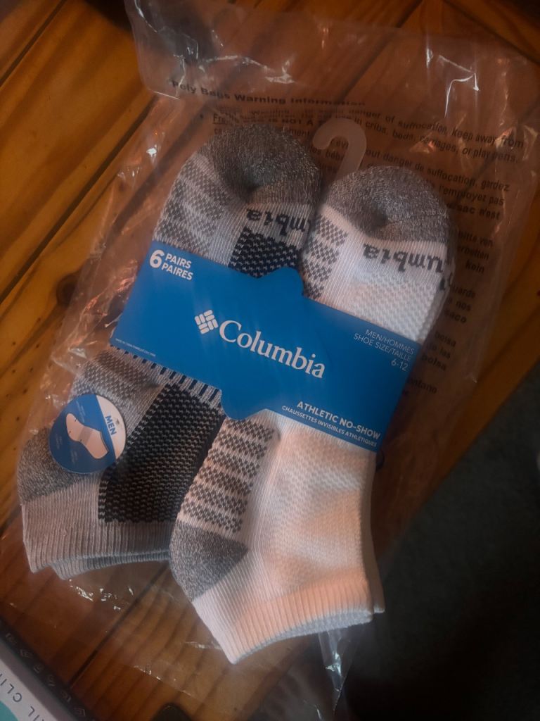 New Columbia Athletic No-Show Socks - 6 Pairs, Multicoloured