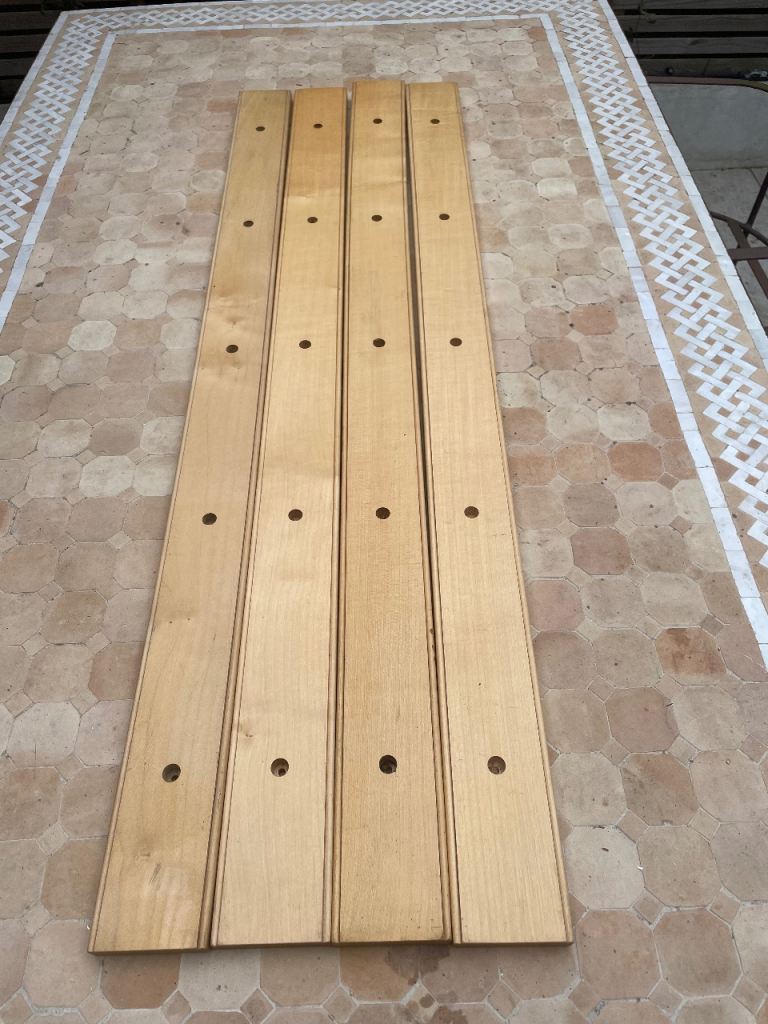 Beech unused Shaker shelves with pegs