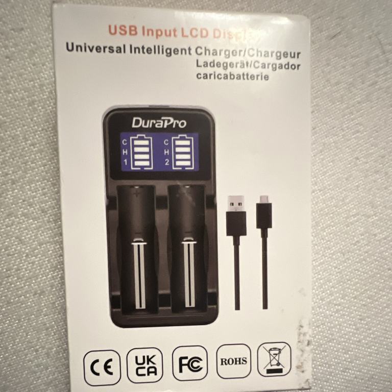 DuraPro USB LCD Display Universal Li-ion Battery Charger 18650 SW-1/DP-85