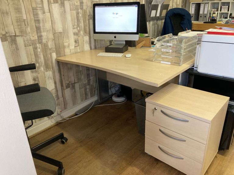 2 Office Desks with Pedestals £60 each set (happy to sell separately)