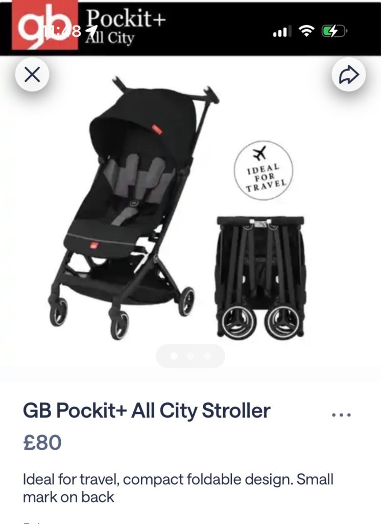 Travel pram/ stroller/ buggie