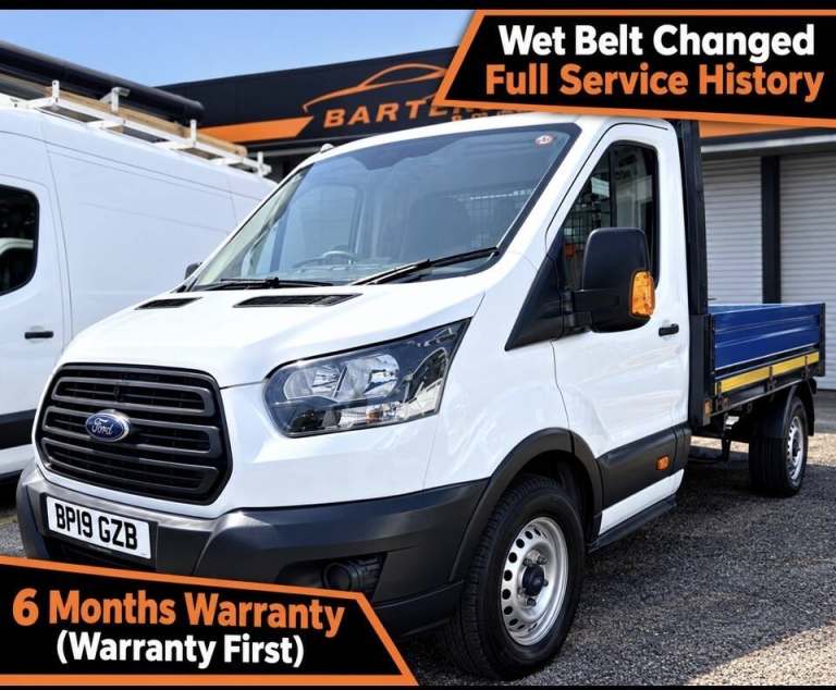 FORD TRANSIT 12ft Dropside 2.0 350 EcoBlue Air Con Wet Belt Changed 2019