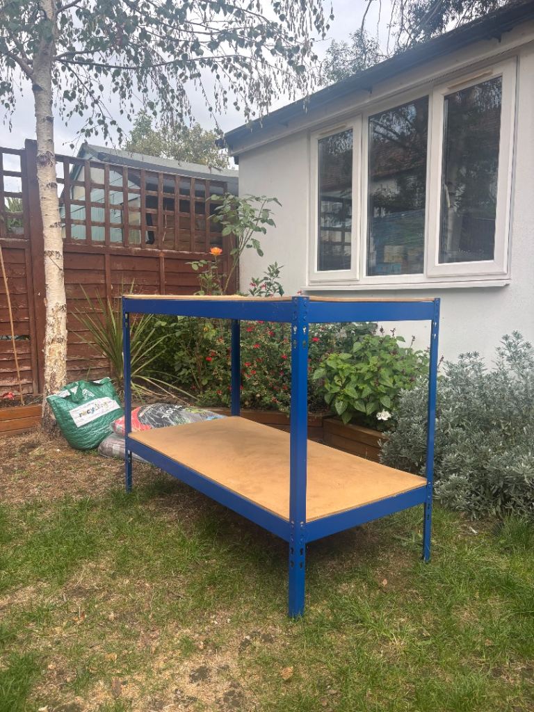 Two-Tier Metal Workbench / Storage Table