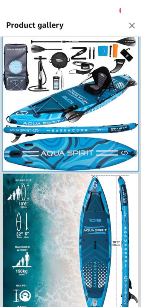 Inflatable stand up paddle board brandnew