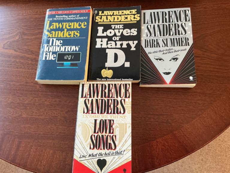 LAWRENCE SANDERS BOOKS VINTAGE 