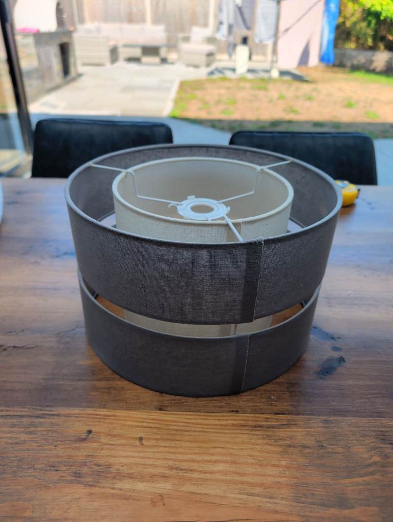 Grey Fabric Lampshade – Good Condition