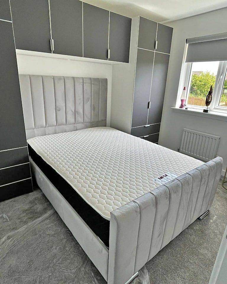 Clearance 20% OFF || Florence Double 4FT6 Bed Frame with optional Mattress || SAME DAY DELIVERY
