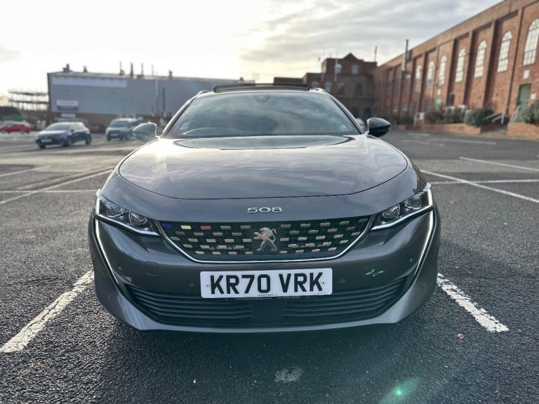 2020 Peugeot 508 GT SW 1.6 Hybrid. LOW MILES. Heated leather Massage Seats, 360 Cam, adaptive