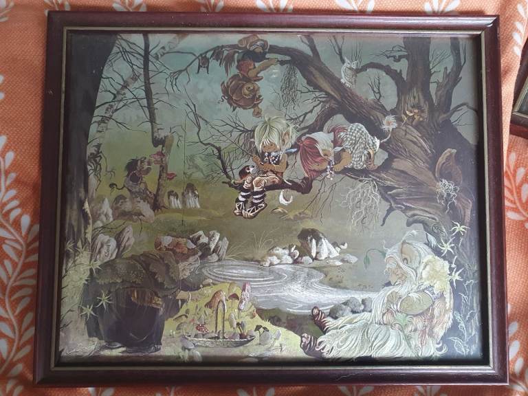 Vintage Foil Dufex Art Prints Janet & Anne Grahame Johnstone