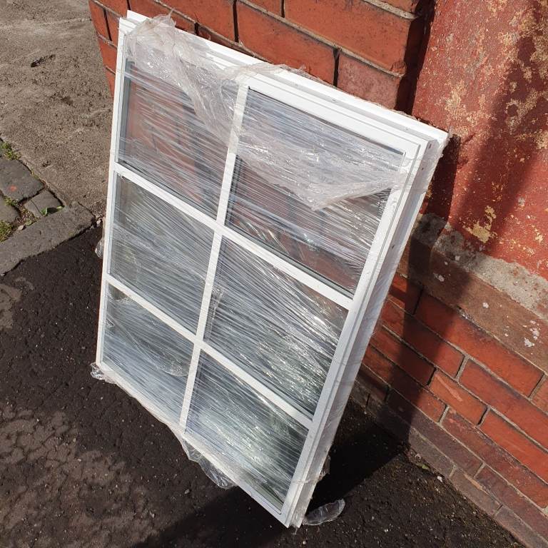 White Aluminium Double Glazed Window W 860mm X H 6650mm