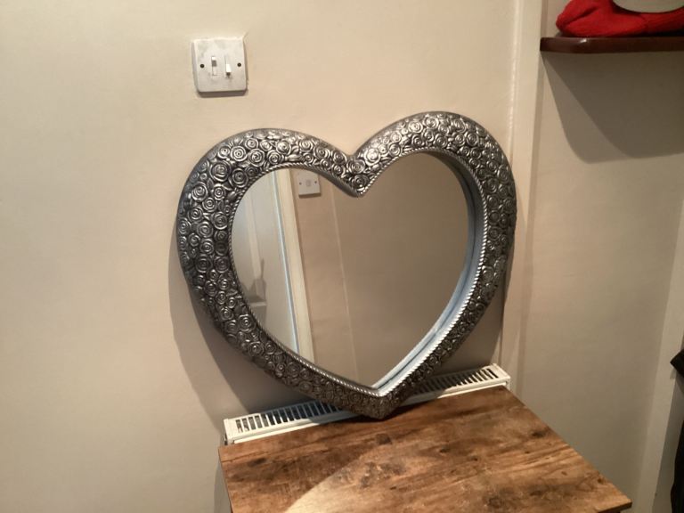 Lovely heart shaped mirror 