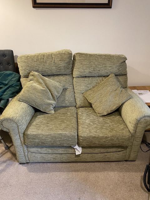 2 seater sofa and 1 armchair 