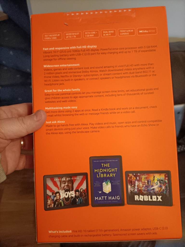 Fire hd 10 11 generation tablet 