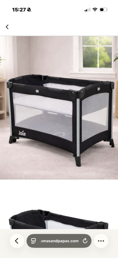 Travel cot mamas and papas 