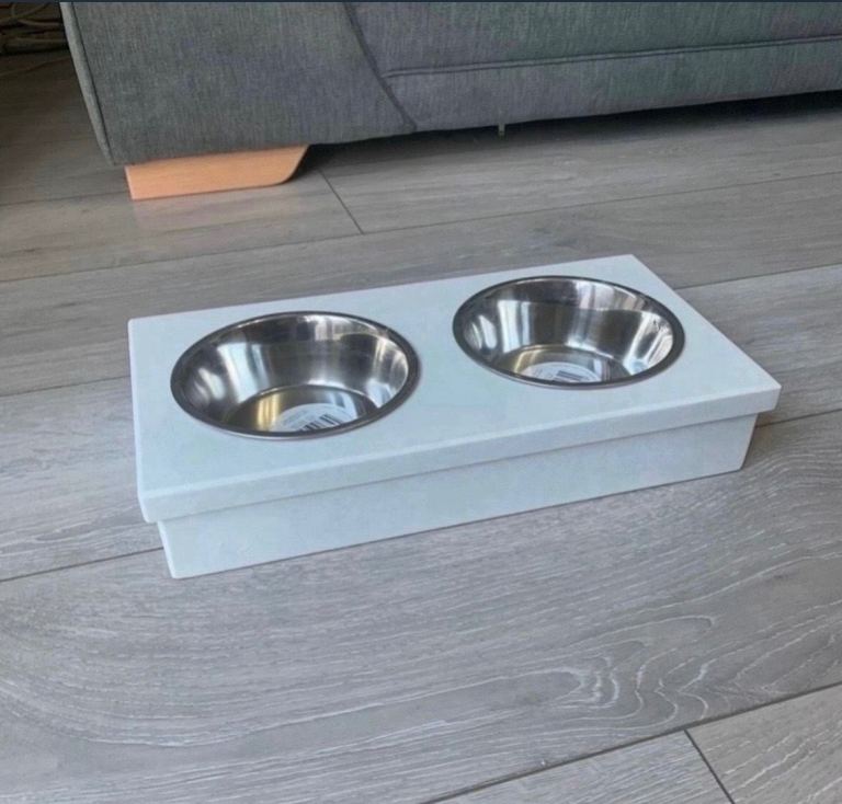 Marble pet bowls