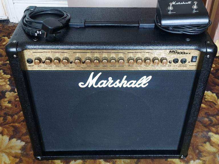 Marshall MG100DFX 100w RMS 2-Channel Guitar Amplifier 100 watts Amp C/W Footswitch