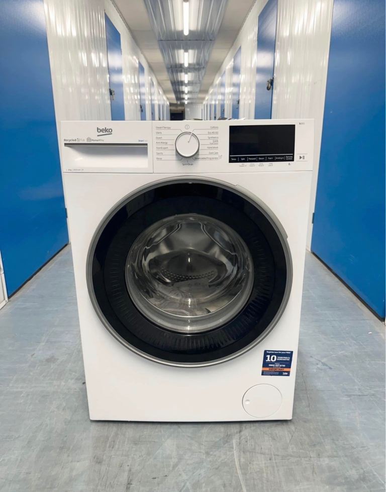 beko washing machine 8 kg Bluetooth steam function digital display excellent condition