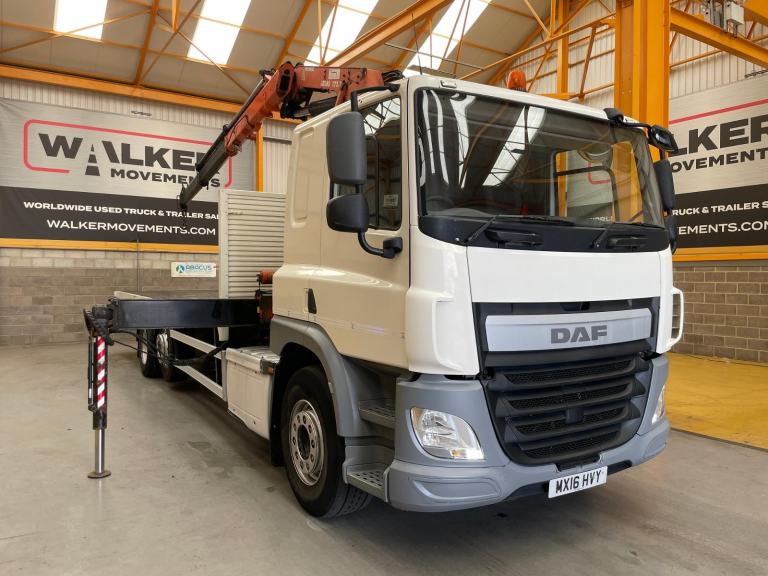 DAF CF 330 *EURO 6* 6X2 26 TONNE FLATBED/CRANE - 2016 - MX16 HVY