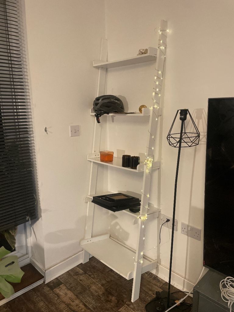 FREE - White Ladder Shelf Unit – Good Condition