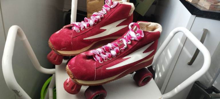 1981 California USA Quad skates 'CHEAP SKATES' SIZE 9