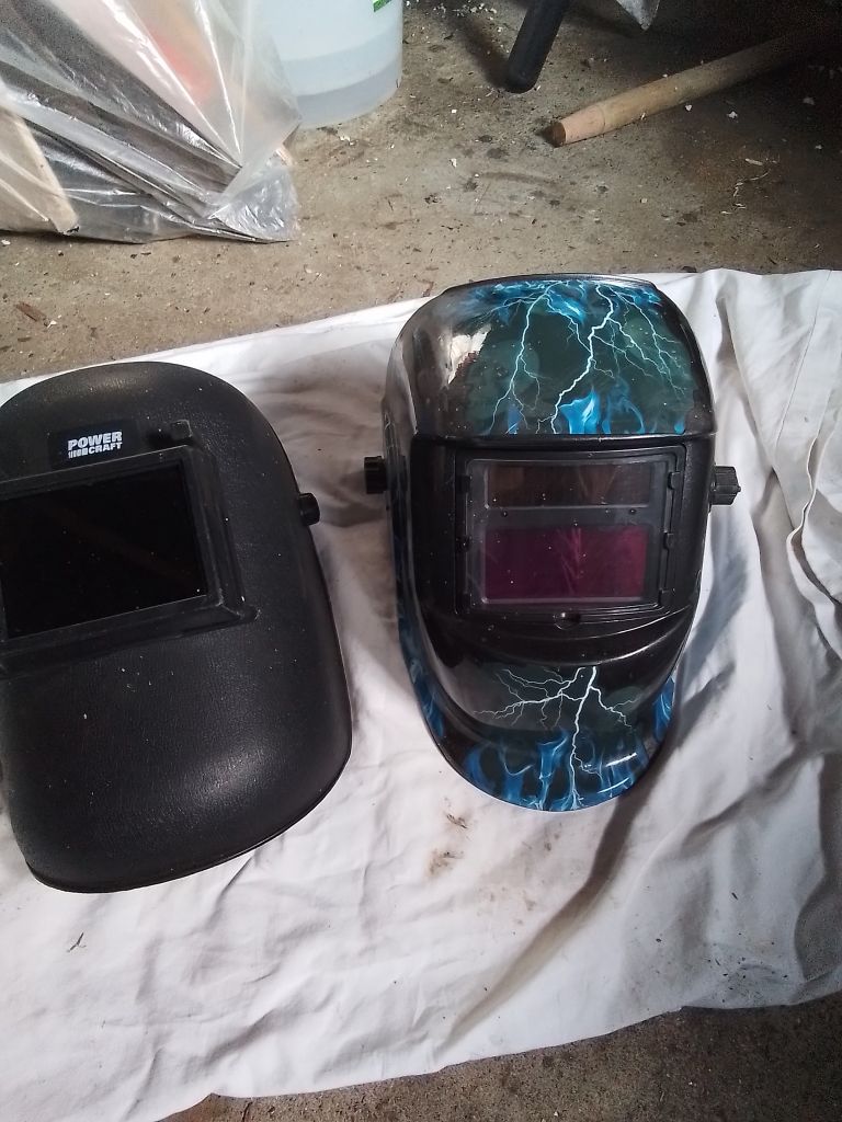 Welding rods, gas and 2 masks