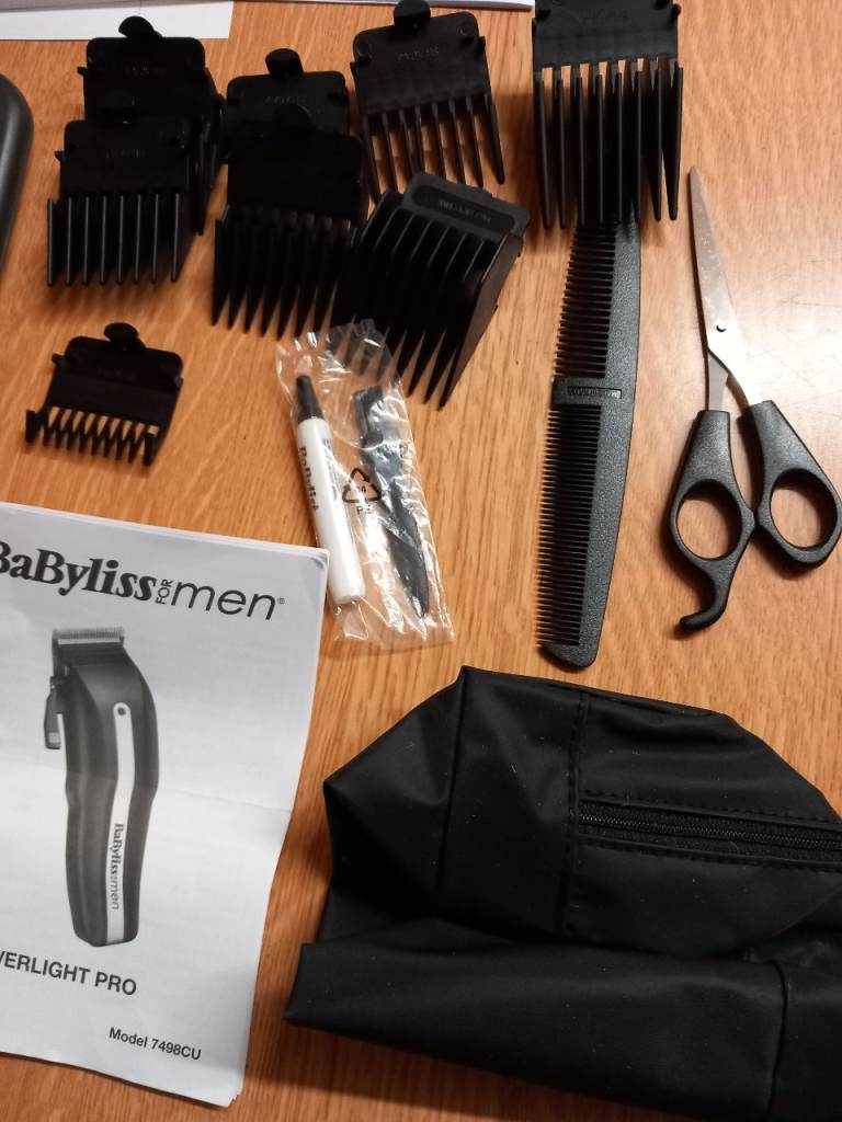 Babyliss Hair Clippers Pro Power Mains Cordless Hair Clipper Trimmer Kit 7498CU SPARES