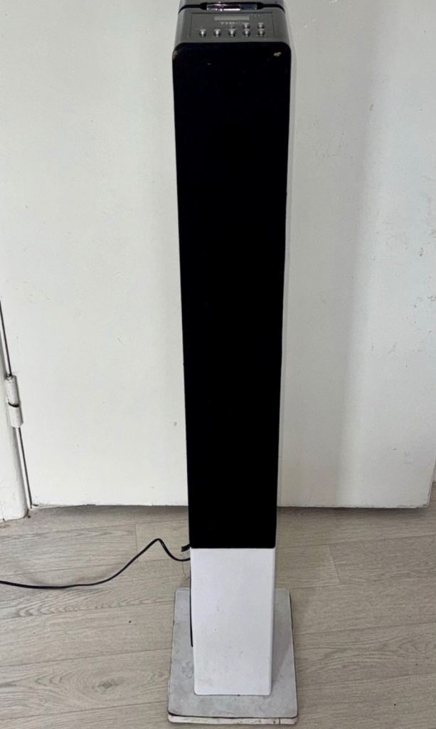 Tibo Terminator 500 Bluetooth Tower Speaker Floor Standing iPad Dock Fm Radio