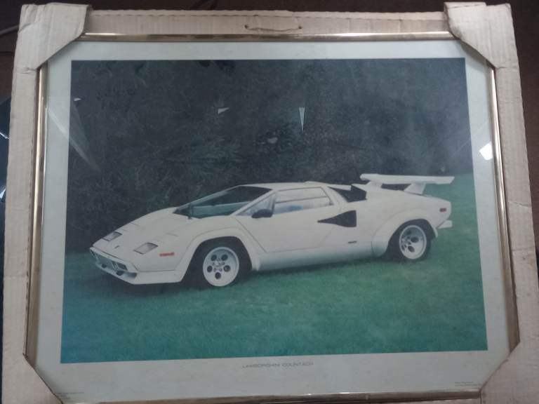 Vintage Lamborghini Countach frame (Collect only)