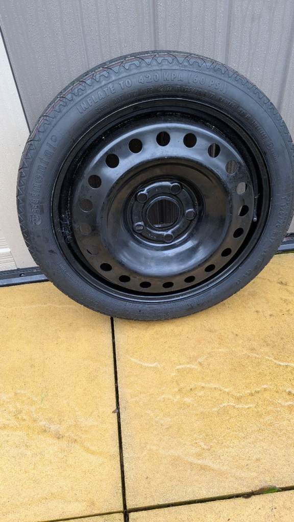 Vauxhall insignia spare wheel/tyre