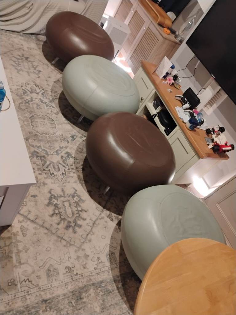 4x allermuir foot stool pouffe 