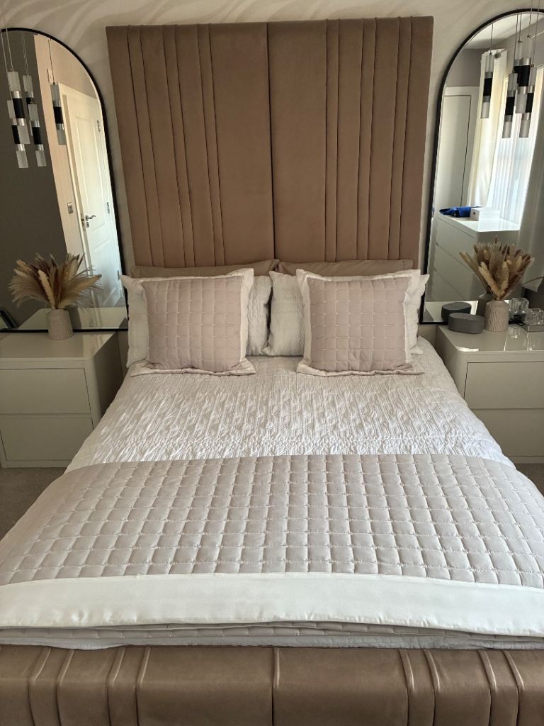 Double Bed with high headboard