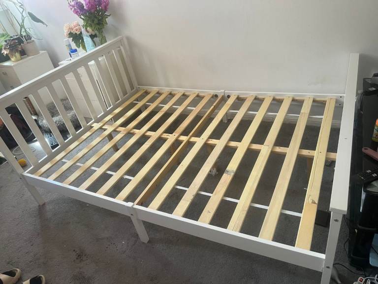 double bed frame and matress