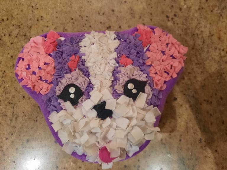 Decorative dog art pillow