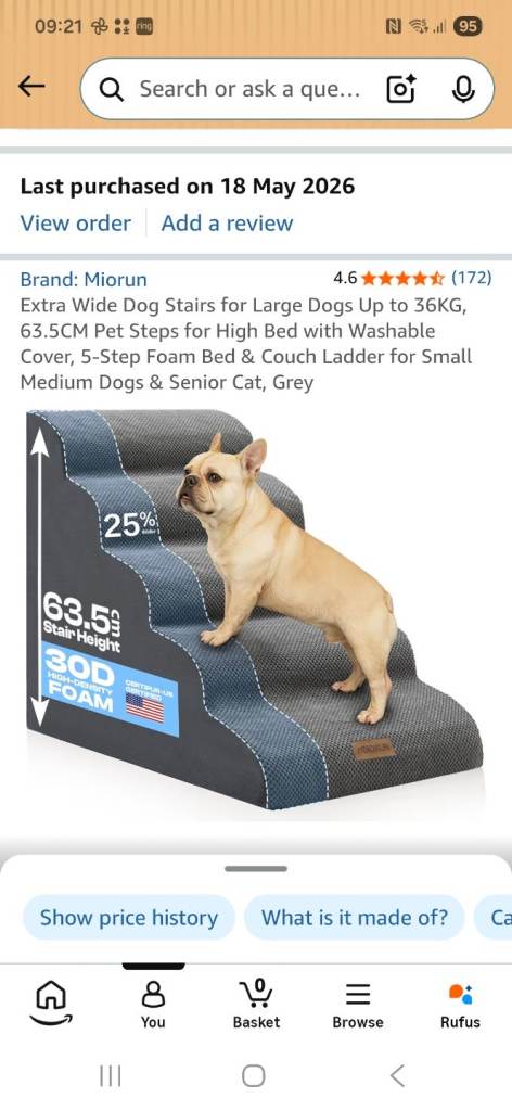 Dog steps 