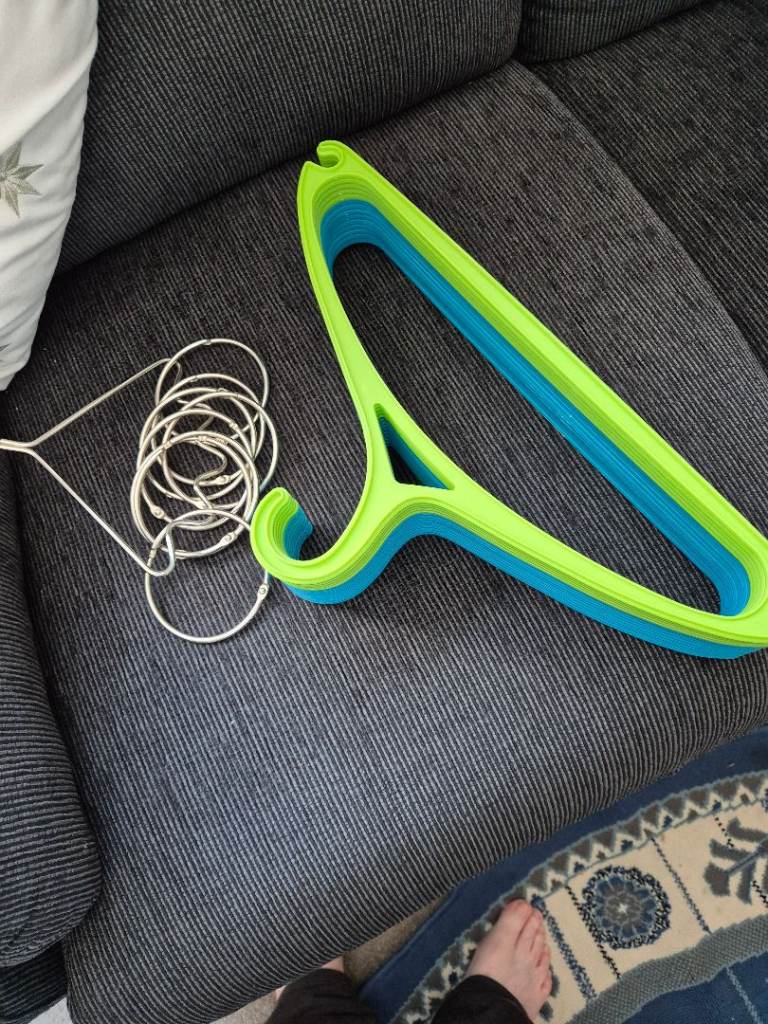 Plastic coat hangers