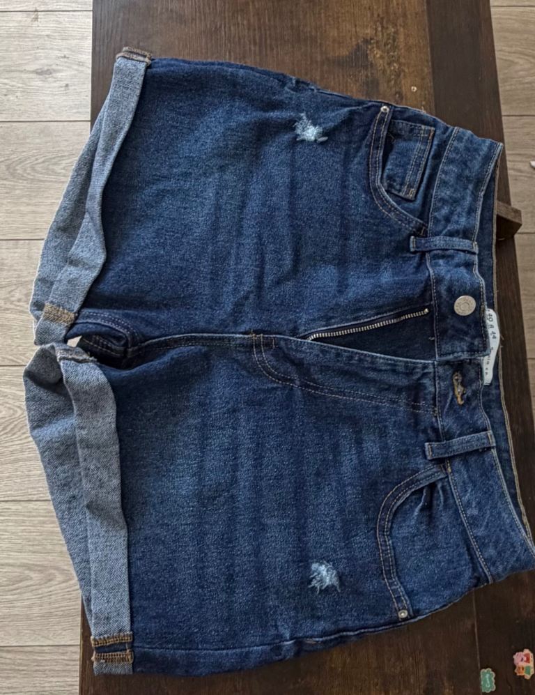 Primark Denim Co. Women's Blue Denim Shorts - Size 12