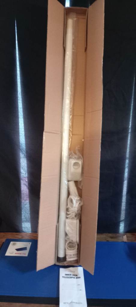 telescope shower curtain rail white 110cm-210cm