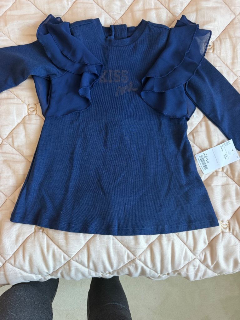 Chicco Navy Blue Baby Girl Dress