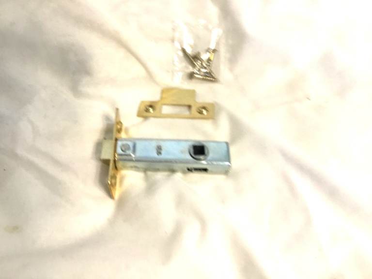 NEW 75mm  3in Tubular Mortice Latch EB Finish with Screws