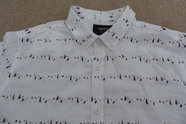 Men's Stylish Long Sleeve White Shirt