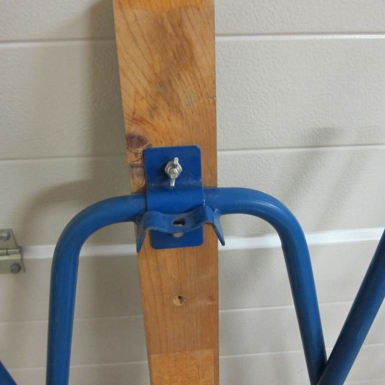 Extremely sturdy a pair of fold-up trestles seldom used