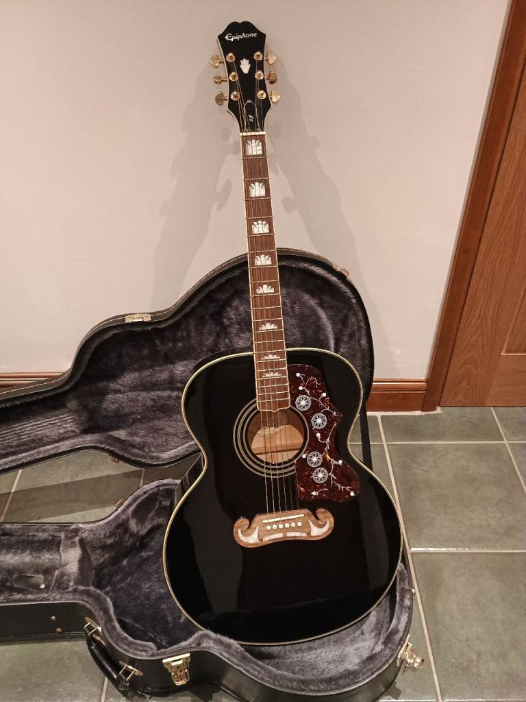 Epiphone EJ 200 BK acoustic guitar 