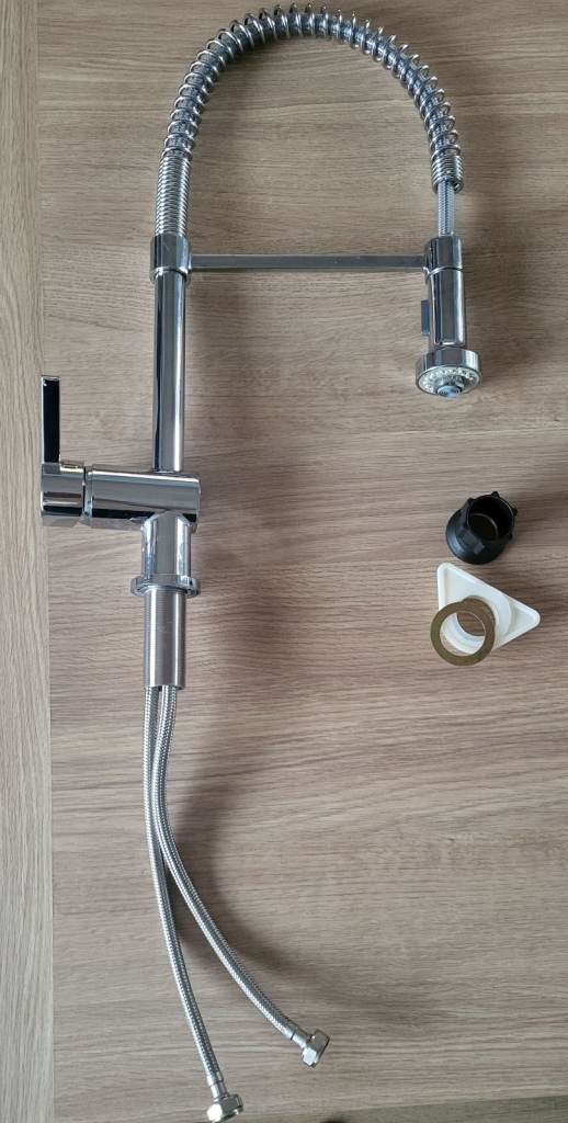 Chrome Spiral Kitchen Mixer Tap