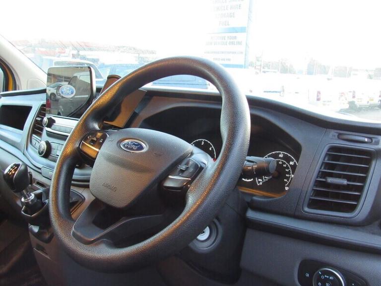 2022 Ford Transit Custom 340 EcoBlue Euro 6 Yellow Van with Tailgate ideal camper day van 2.0 5dr...