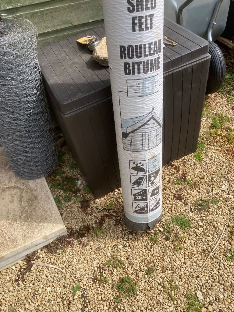Shed roofing felt
