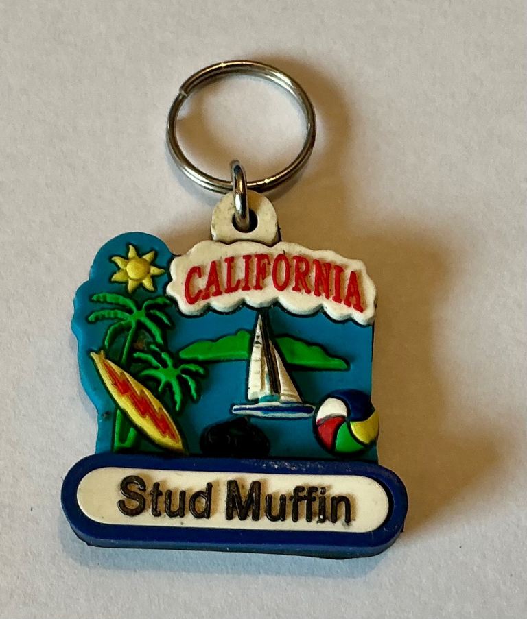 USA California Stud Muffin design Jewellery Craft Keychain Tags Charm Pendant