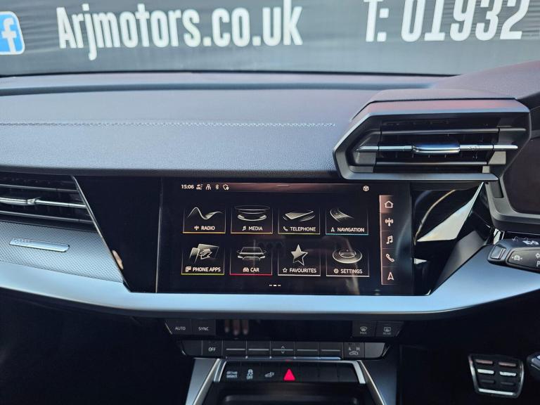 2021 Audi A3 1.4 TFSIe 40 S line Sportback S Tronic Euro 6 (s/s) 5dr 13kWh HATCHBACK Petrol/Elect...